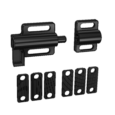 53-100-1 MODULAR SOLUTIONS DOOR PART<BR>45 SERIES SLIDING DEADBOLT CATCH W/ HARDWARE